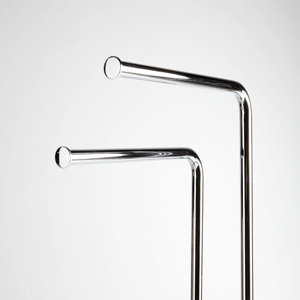 Handtuchständer mit ovaler Basis, verchromt