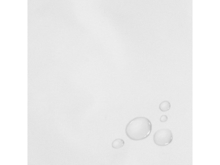 FLOORDIREKT Sonnensegel - Wasserabweisend - Dreieckig - für Garten, Terrasse und Balkon - Weiß 3,6 x 3,6 x 5,1 m