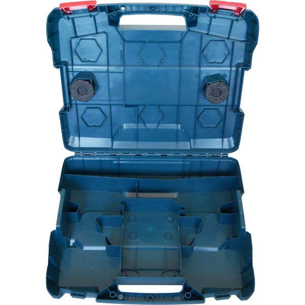 Geöffnete Werkzeugkiste mit Fächern