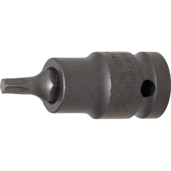 BGS Kraft-Bit-Einsatz Antrieb Innenvierkant 12,5 mm (1/2) T-Profil (für Torx) T30 - 5371