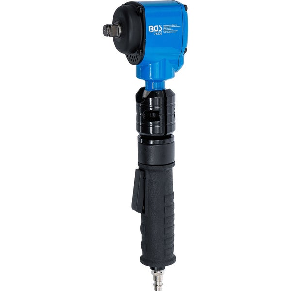 BGS Druckluft-Schlagschrauber abgewinkelt mit dreh- und neigbarem Kopf 12,5 mm (1/2) 650 Nm - 74232