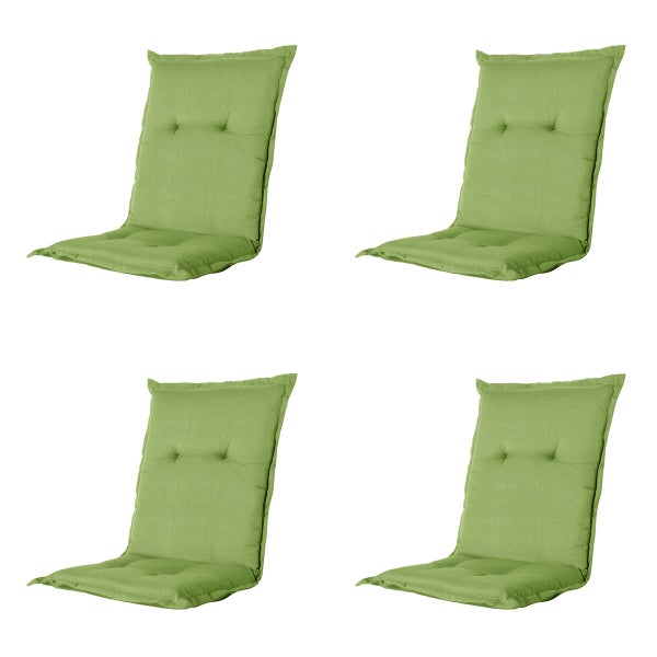 Gartenstuhlauflage Low Back Rib lime - Ca. 105x50 cm - 4er-Set