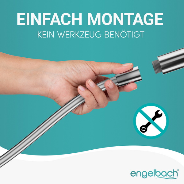 ENGELBACH Brauseschlauch Kunststoff 2m x 1/2”-  Standard Anschluss