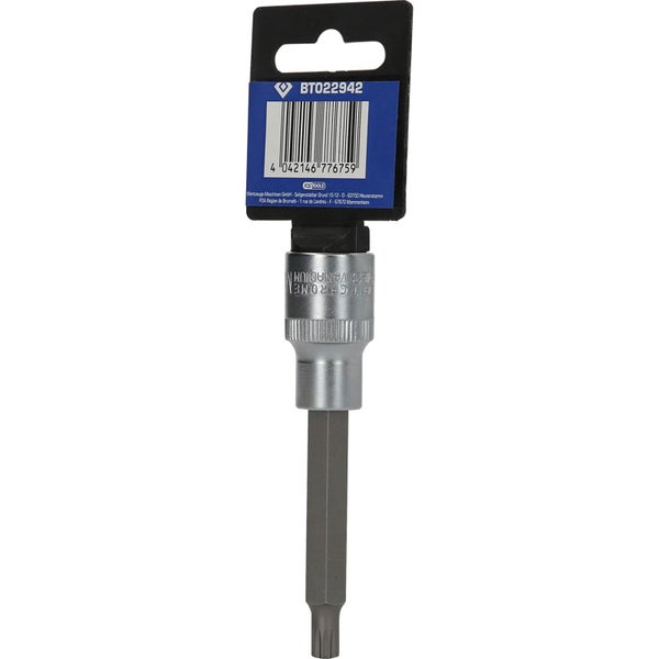 BRILLIANT TOOLS 1/2 Vielzahn-Bit-Stecknuss 100 mm lang M8 - BT022942