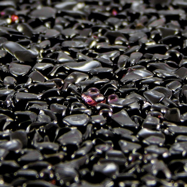 Terralith Glassteinteppich Vetro Violetto / Nero für 1 qm -außen-