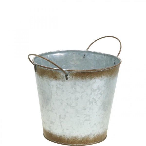 Verzinkter Eimer mit Griff