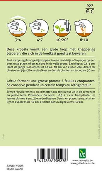 Informationen zur Aussaat von Pflücksalat
