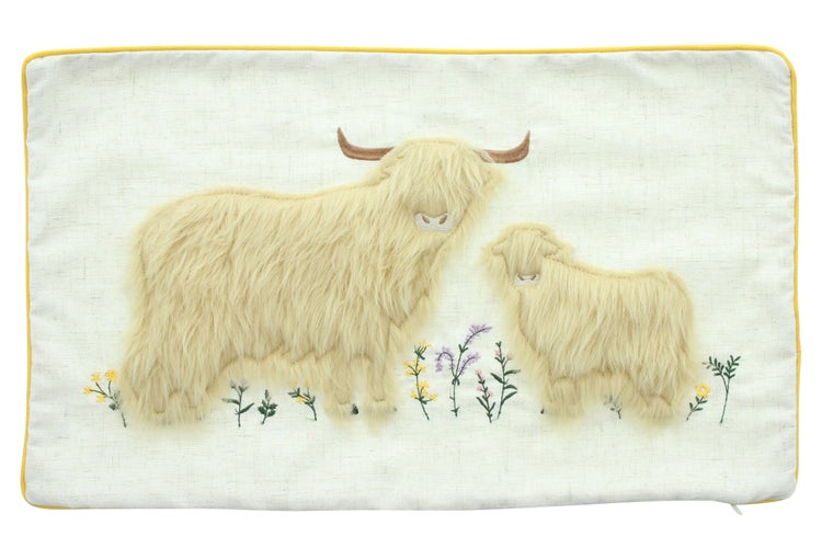 FRANK FLECHTWAREN|Kissenhülle Highländer, 50 x 30 cm, POLYESTER, LEINEN