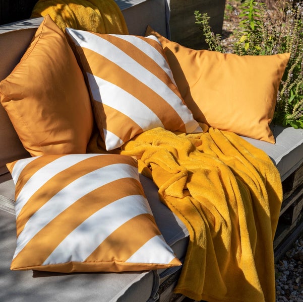Santorini Outdoor Kissen - 40x60 cm Gelb - Mit Reißverschluss
