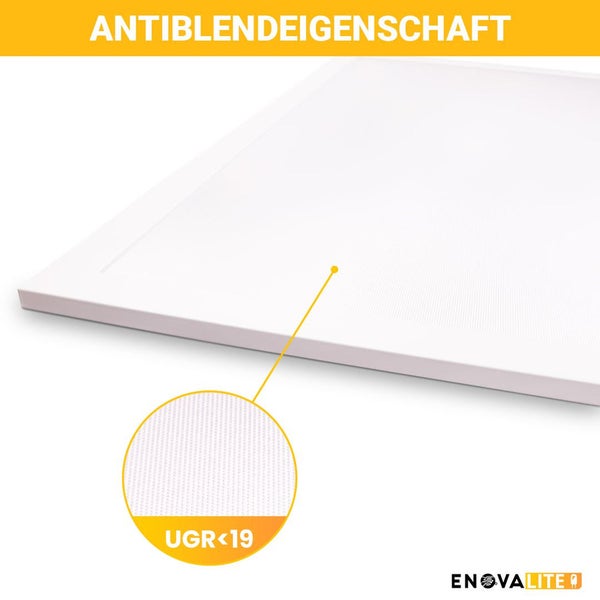 EnovaLite Duschwanne mit Antiblendeigenschaft und UGR kleiner als 19