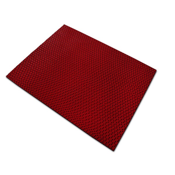 FLOORDIREKT Hygienematte für Barfußzonen - UV beständig - Rot - 90 x 50 cm