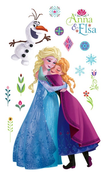 Disney Wandtattoo Die Eiskönigin Nordix Sommer XXL Blau und Lila - 127 x 200 cm - 612431