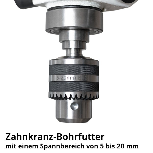 Zahnkranzbohrfutter mit einem Spannbereich von 5 bis 20 Millimeter