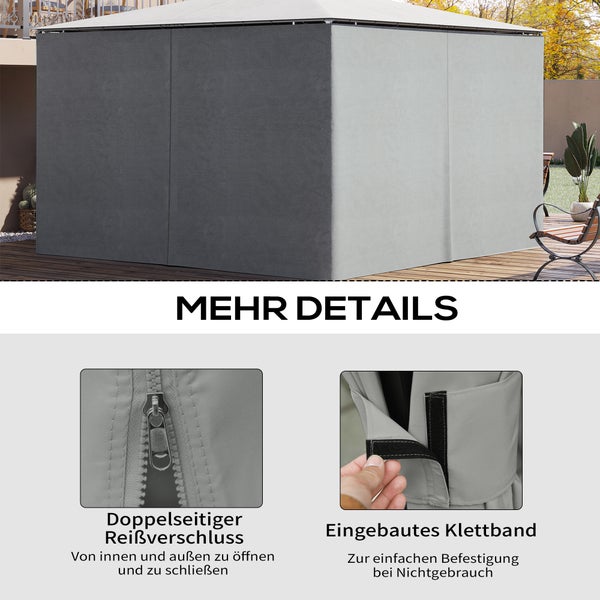 Holztreppe mit vier Stufen für den Außenbereich