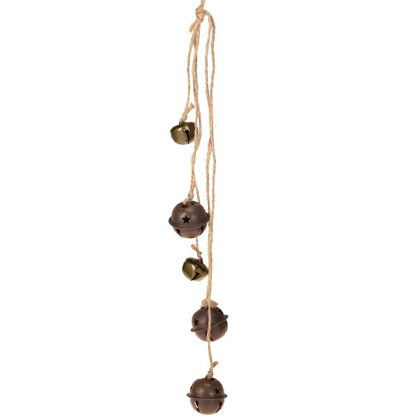 Dekoration mit Glocken an einer Kordel
