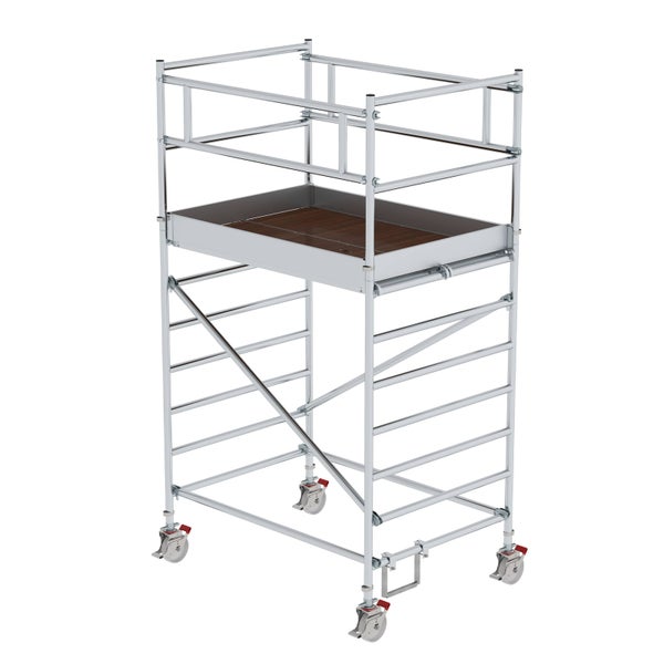 Rollgerüst mit Plattform für Bauarbeiten