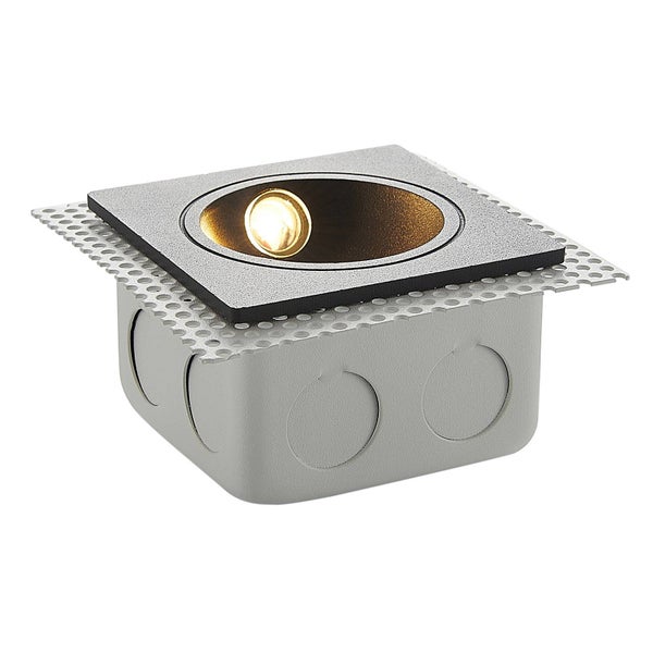Lucande LED Wandleuchte außen Pordis (Modern) in Schwarz aus Aluminium (1 flammig, ) - Wandeinbauleuchte für Außen Wandlampe Außenwand/Hauswand Haus Terrasse & Balkon