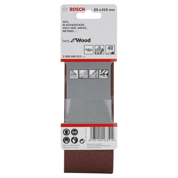 Bosch PRO X440 Schleifband 75 x 610 mm 80 - 2608606091