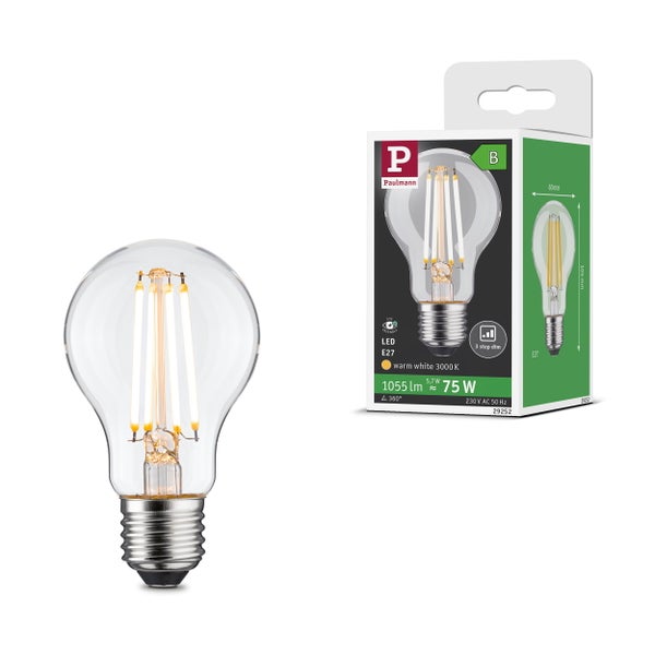 Produktinformation Paulmann Licht Leuchtmittel mit 3 Stufen Dimmfunktion Memory Funktion warmweißem Licht und CE Kennzeichnung