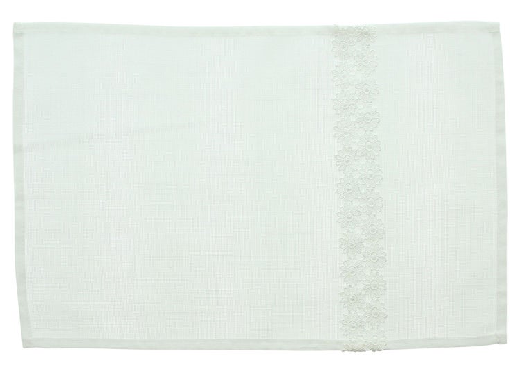 FRANK FLECHTWAREN | Platzmatte Spitzenblümchen, 2er Set, POLYESTER, 30 x 45 cm