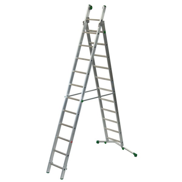 Aluminium Mehrzweckleiter im A-Stand