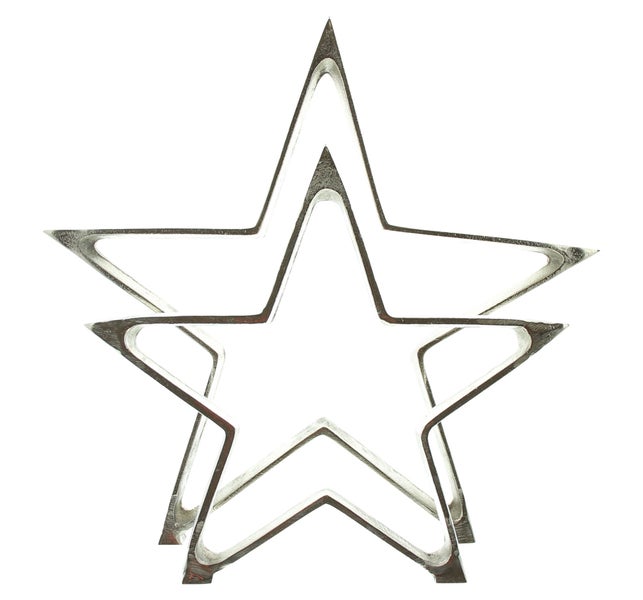 Dekorative Sternfiguren aus Metall