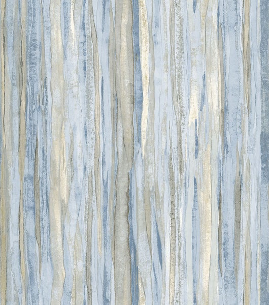 Sanders und Sanders Tapete Streifen Blau und Beige - 53 cm x 10 m - 640023
