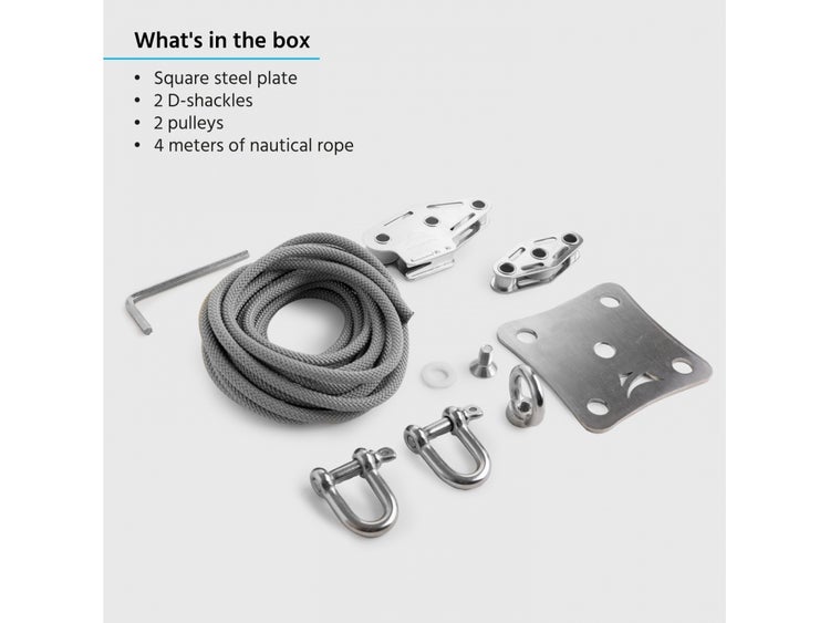 Wandbefestigung Sonnensegel Flaschenzug Edelstahl 3er Set Muscle X3 - Maanta®
