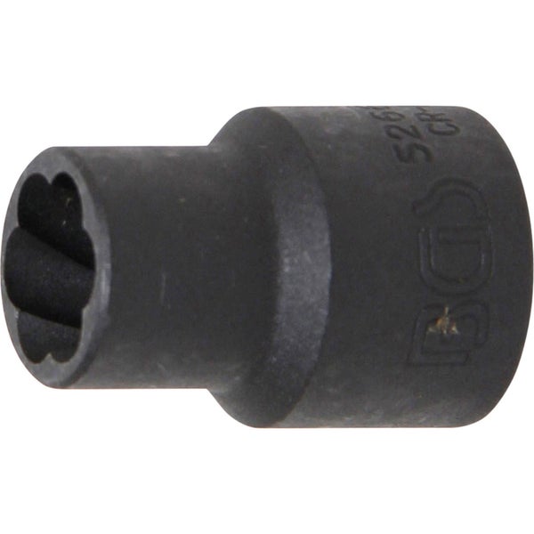 BGS Spiral-Profil-Steckschlüssel-Einsatz / Schraubenausdreher Antrieb Innenvierkant 12,5 mm (1/2) SW 12 mm - 5266-12