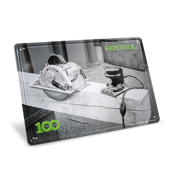 Festool 100 Jahre Blechschild Retro Maschinen MES-FT1 100Y - 578400