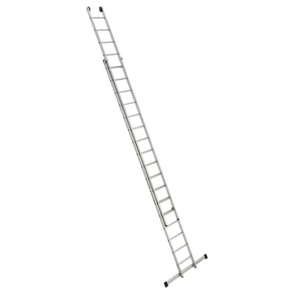 Ausziehbare Aluminiumleiter mit Sprossen