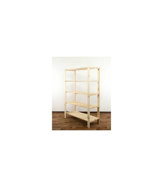 Holzregal mit fünf Ablageflächen für Lagerung