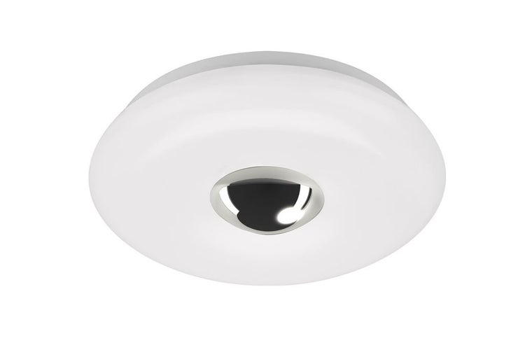 LED Deckenleuchte, weiß-chrom, LED/12W