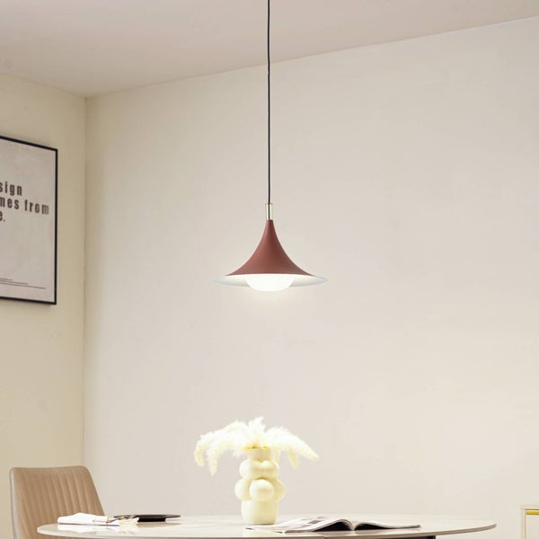 Lindby Pendelleuchte Jarl (Modern) in Braun aus Metall (1 flammig, G9) - Deckenlampe Esstischlampe Hängelampe Hängeleuchte Wohnzimmerleuchte