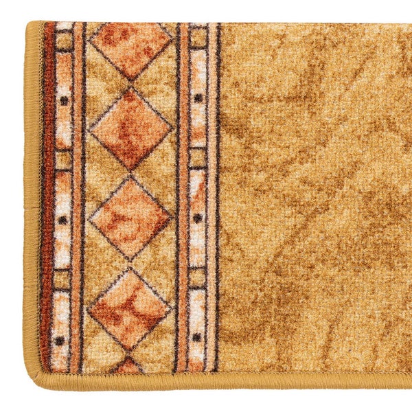 FLOORDIREKT Stufenmatte Rügen - Selbstklebend - Strapazierfähig - Beige - Rechteckig - 65 x 23,5 cm