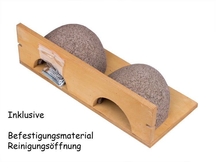 BigDean 2 Stück Schwalbennistkasten Doppelnest Schwalbennest Mehlschwalbennest Nistkasten Nisthilfe Schwalben Holzbeton