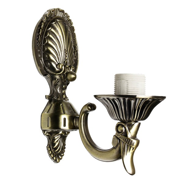 Wandleuchte im klassischen Design mit Lampenfassung