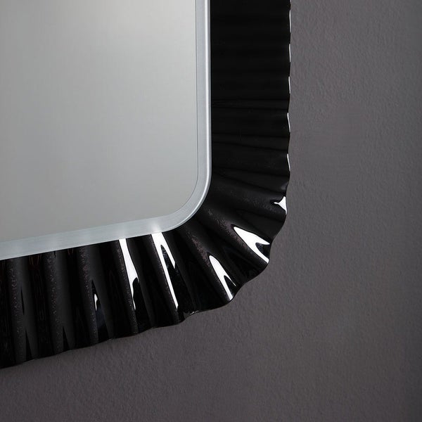 Spiegel 94x68 cm mit geschmolzenem Glasrahmen und LED-Beleuchtung