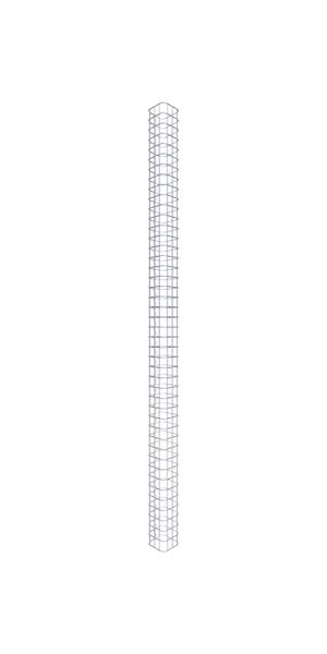 Gabionensäule 17 x 17 cm, MW 5 x 5 cm eckig - Höhe: 2,20 m