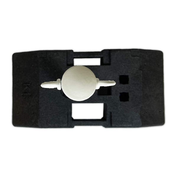 Stabile Stahl Kettenpfosten 4 Absperrpfosten 1m x Ø60mm Kette 30kg Fuss / weiß