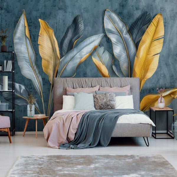 Fototapete Blätter Natur Wohnzimmer Vlies Tapete 350x250 cm