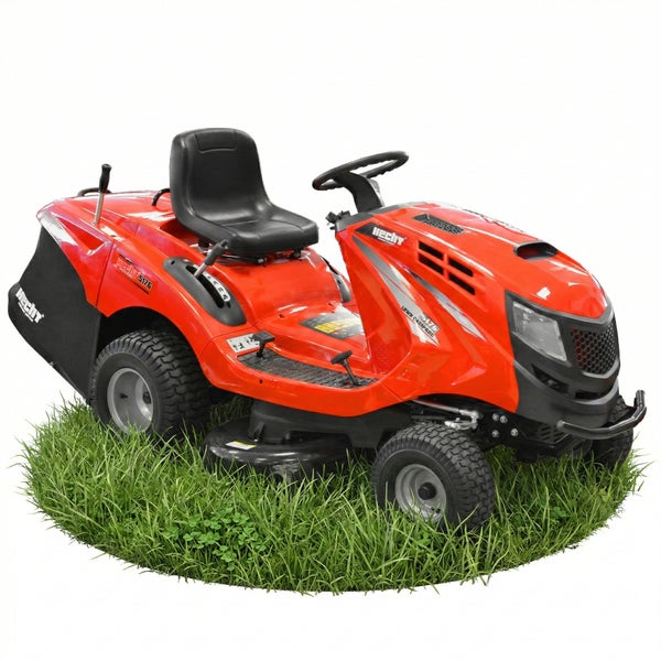 Aufsitzmäher auf Rasen