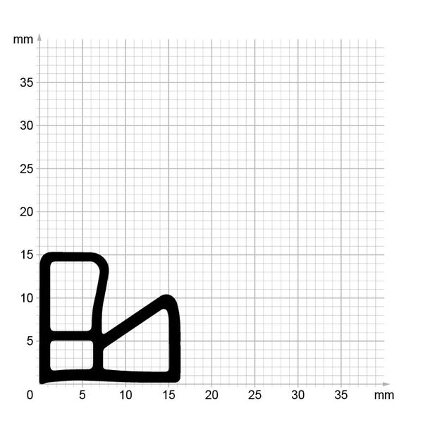 DIWARO. | Stahlzargendichtung SZ227 | grau | 5 Meter