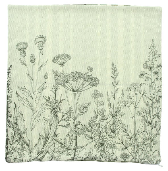FRANK FLECHTWAREN|Kissenhülle Wiesenblumen, 45 x 45 cm, BAUMWOLLE, POLYESTER