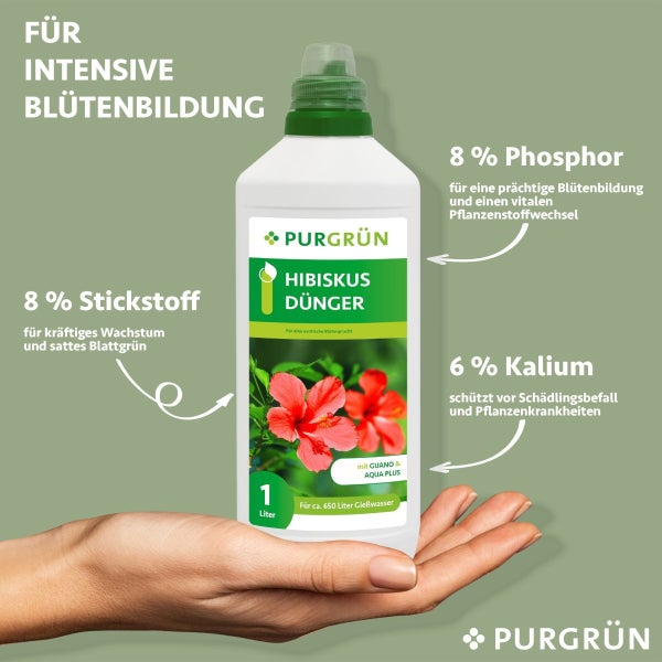 Purgrün Hibiskus-Dünger 1 Liter