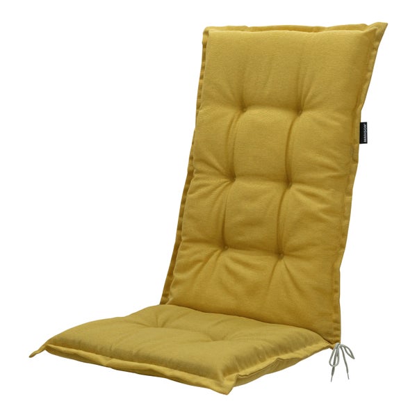 Hochlehnerauflage High Back Panama senf - Ca. 123x50 cm - 4er-Set