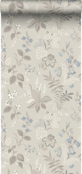 Borastapeter Tapete Blumen Beige - 53 cm x 10.05 m - 660915