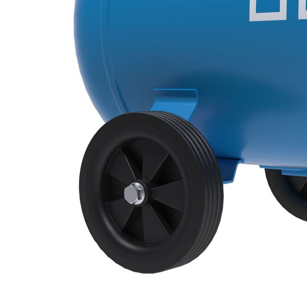 Rad eines blauen Kompressors