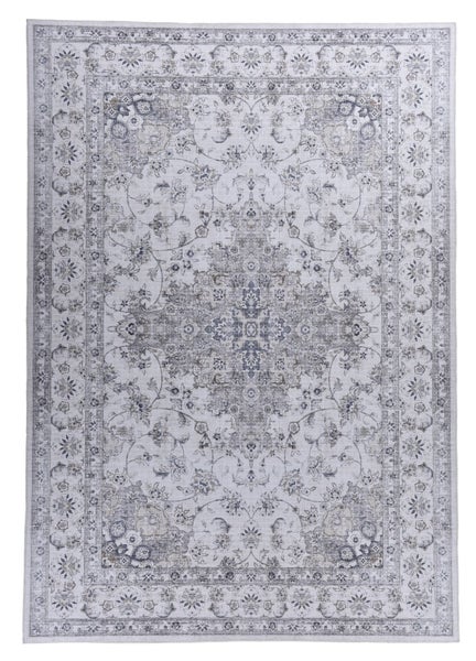Weicher bedruckter Wohnzimmerteppich Cecilia Creme 70x140 cm