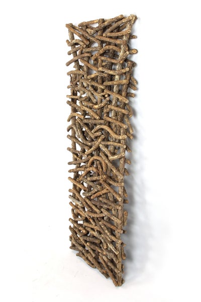 FRANK FLECHTWAREN | Holzdeko Rustikal, RATTAN, RATTAN, ca. 40 x 108 cm